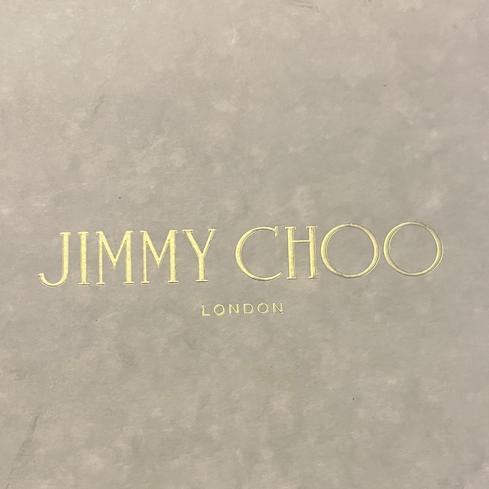 Jimmy Choo Beige Box with Gold Logo